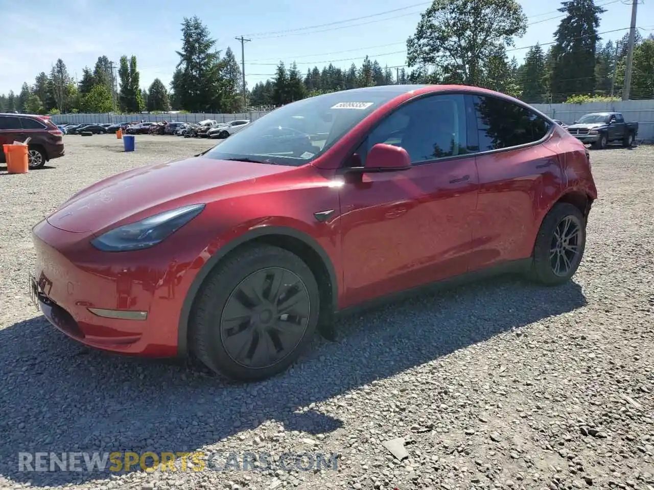 1 Photograph of a damaged car 7SAYGDEE4SF248589 TESLA MODEL Y 2025