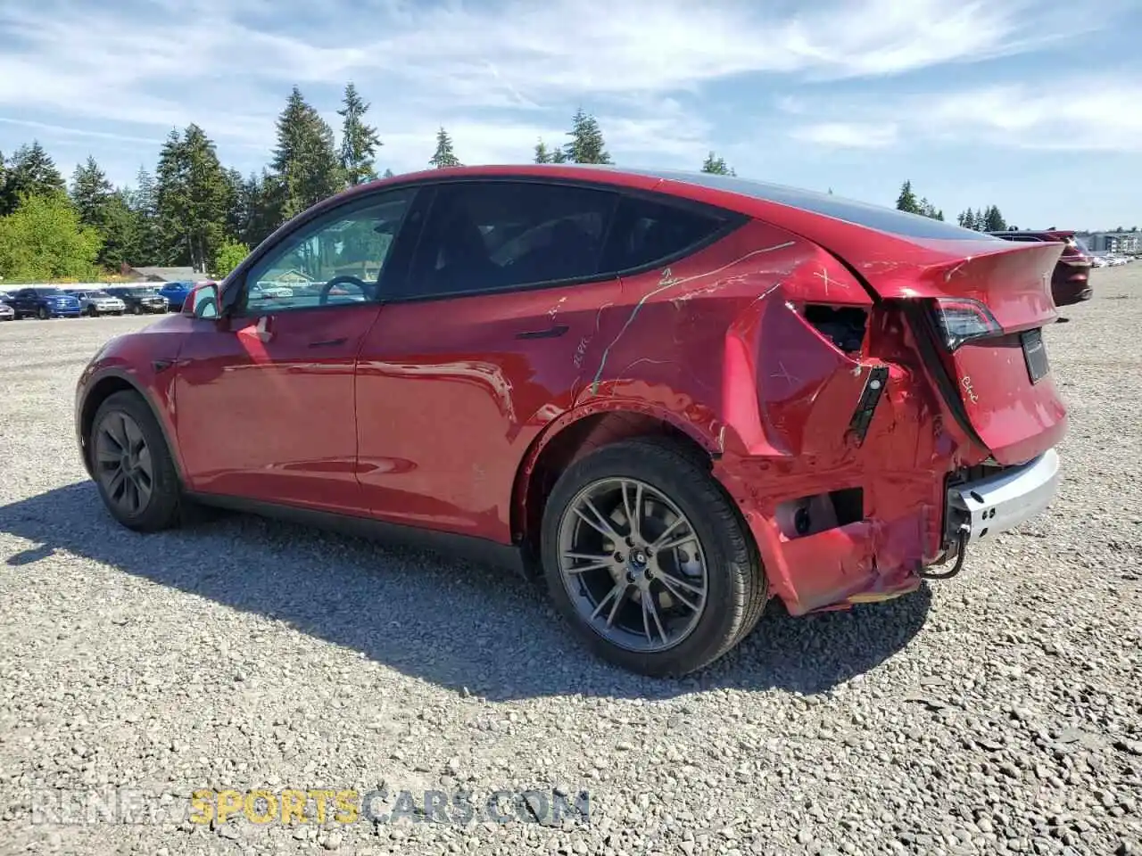 2 Photograph of a damaged car 7SAYGDEE4SF248589 TESLA MODEL Y 2025