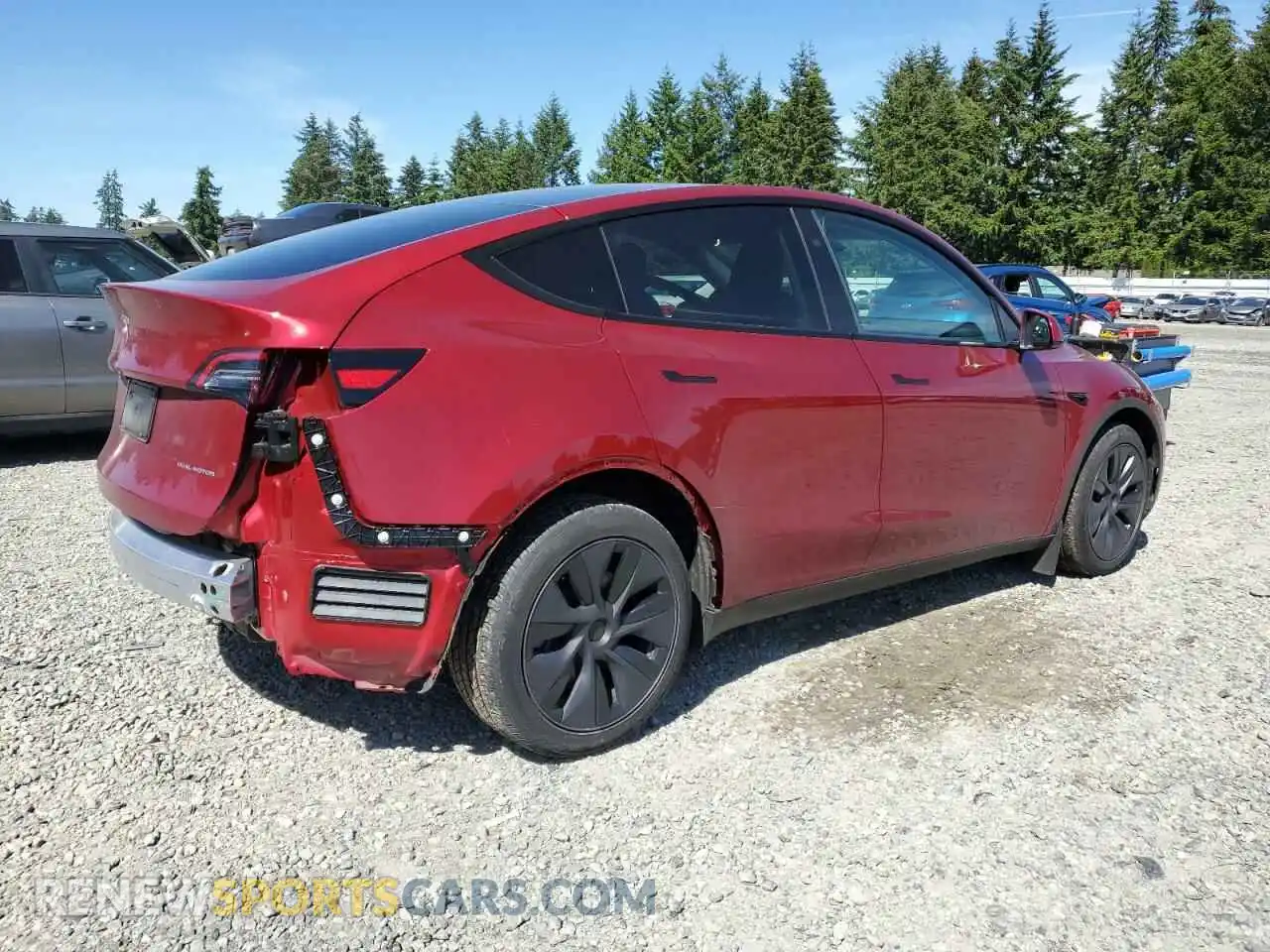 3 Photograph of a damaged car 7SAYGDEE4SF248589 TESLA MODEL Y 2025