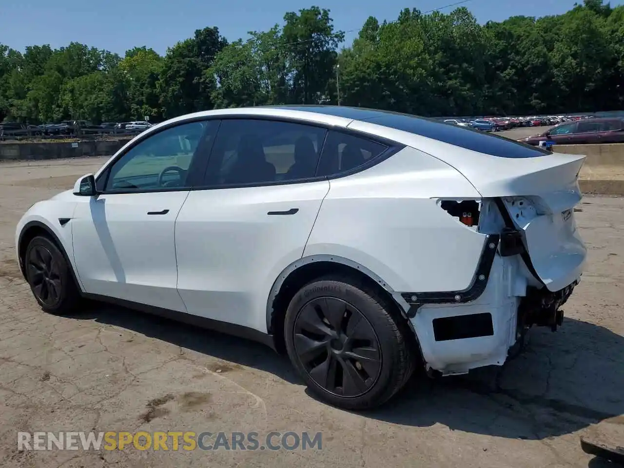 2 Photograph of a damaged car 7SAYGDEE4SF284573 TESLA MODEL Y 2025