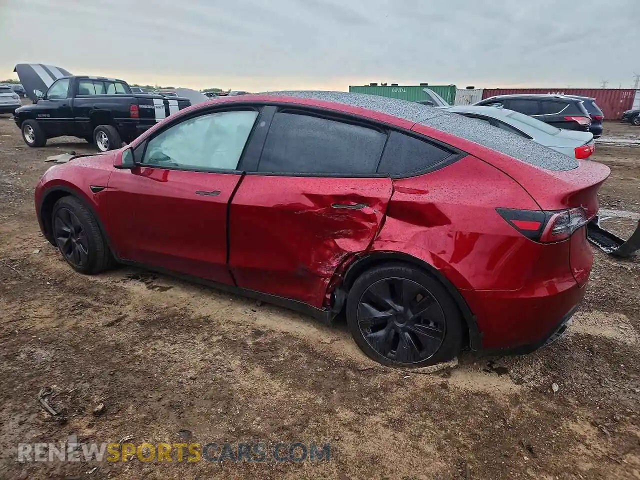 2 Photograph of a damaged car 7SAYGDEE4SF288719 TESLA MODEL Y 2025