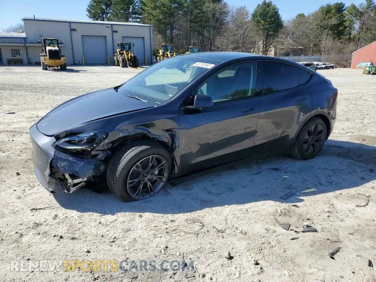 1 Photograph of a damaged car 7SAYGDEE5SA345572 TESLA MODEL Y 2025