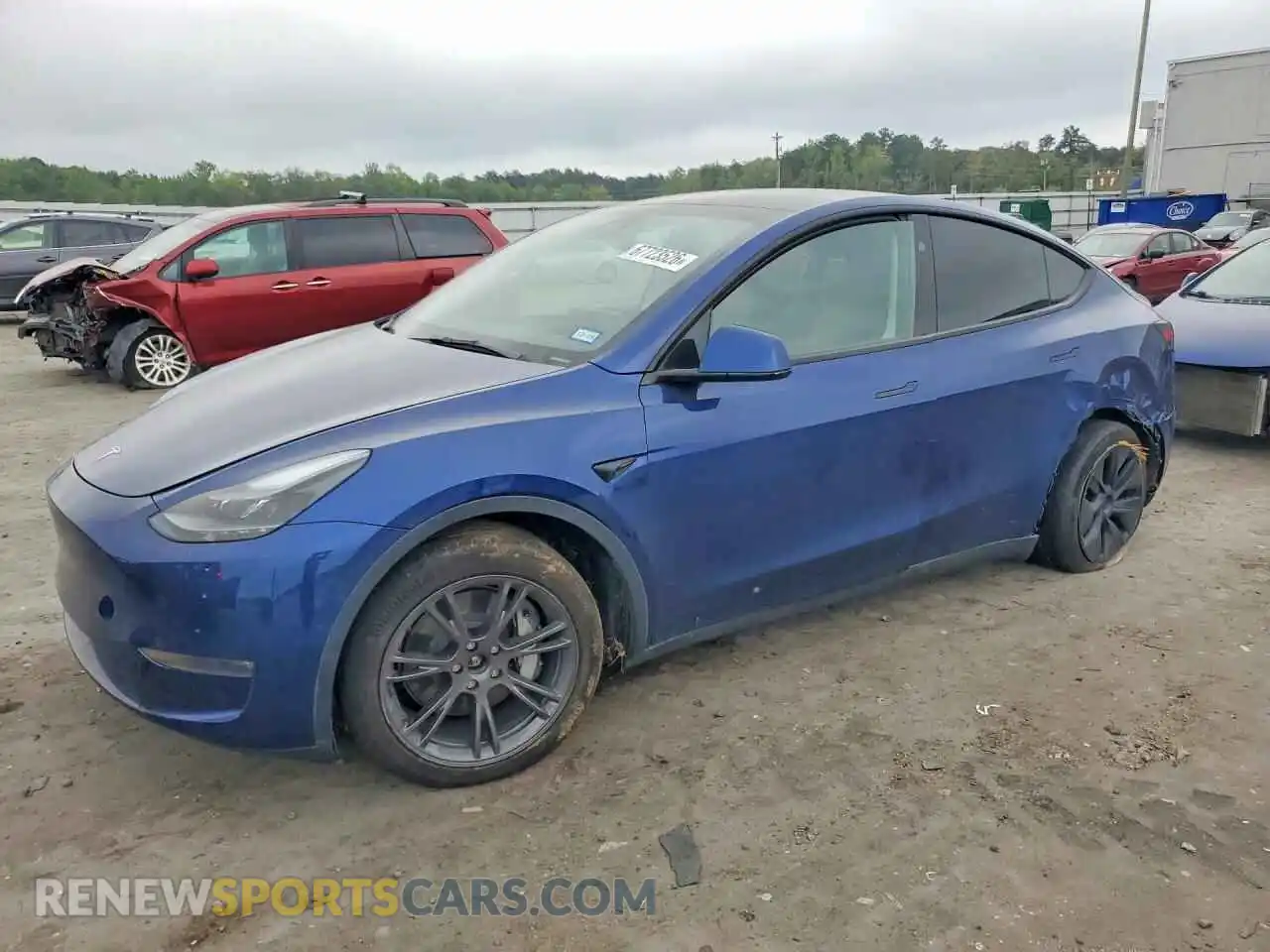 1 Photograph of a damaged car 7SAYGDEE5SA355213 TESLA MODEL Y 2025