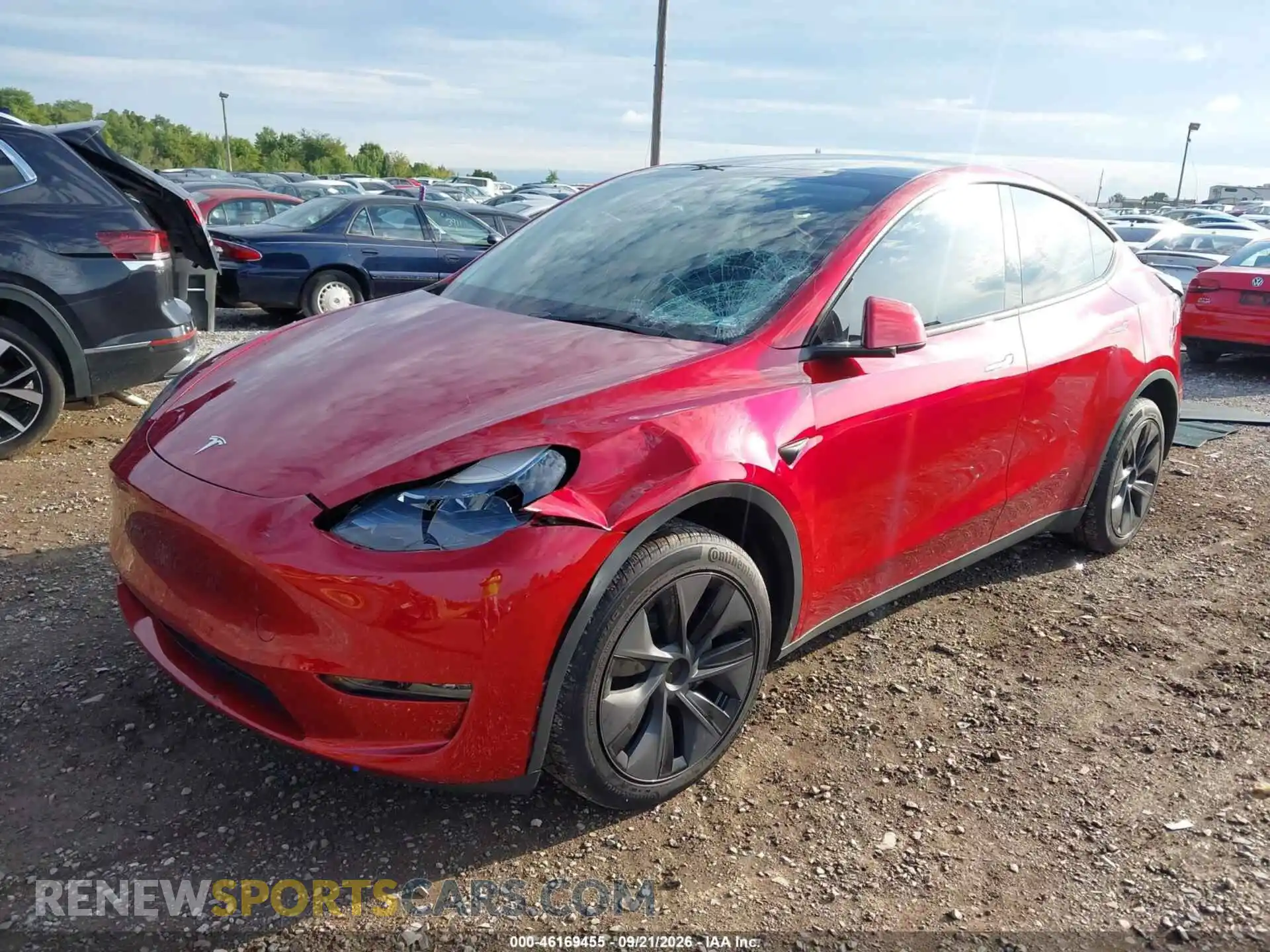2 Фотография поврежденного автомобиля 7SAYGDEE6SF285840 TESLA MODEL Y 2025