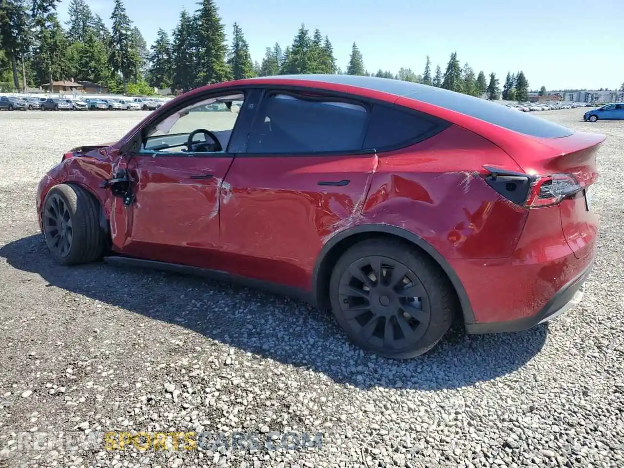 2 Photograph of a damaged car 7SAYGDEE7SF218826 TESLA MODEL Y 2025
