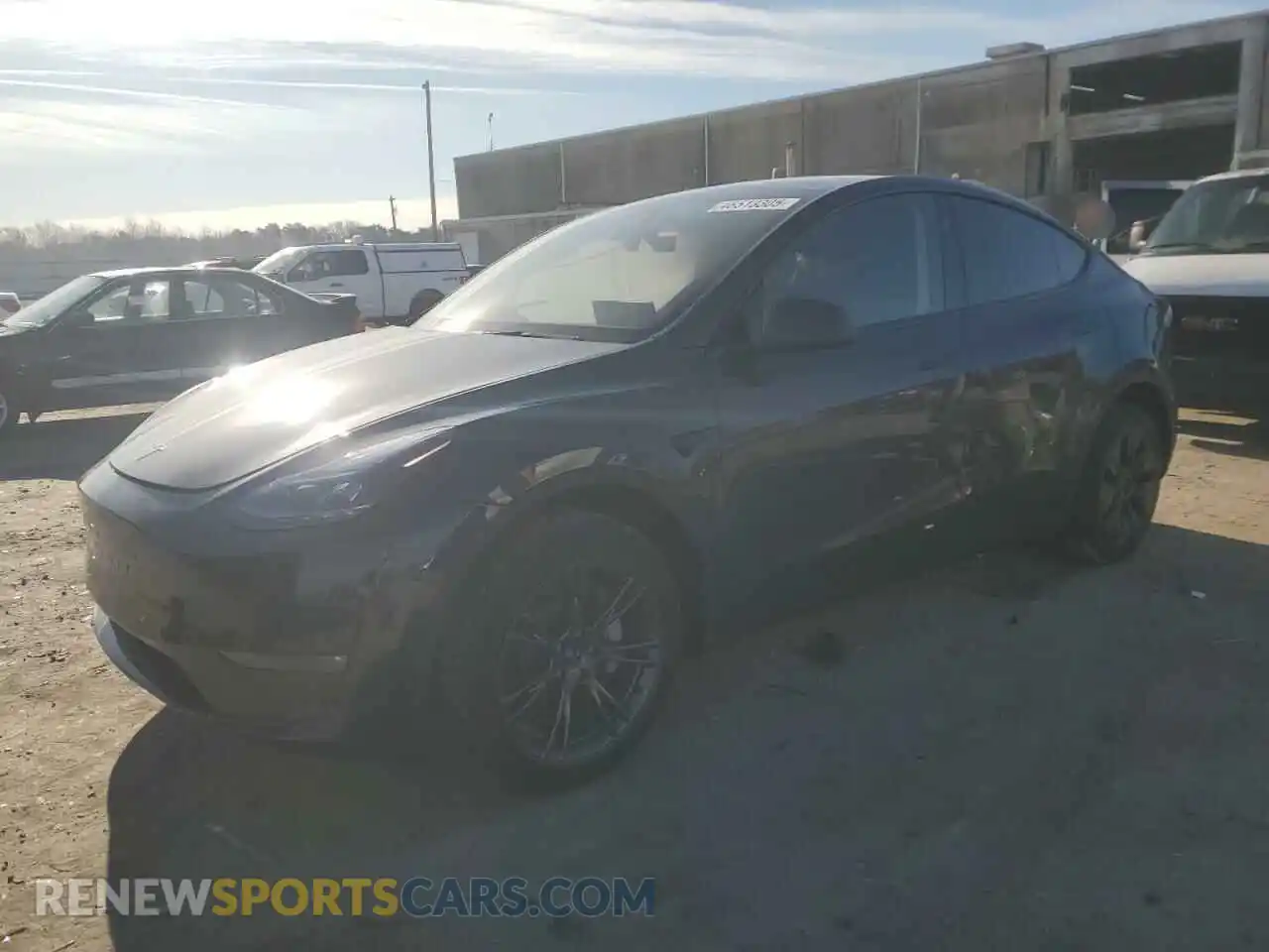 1 Photograph of a damaged car 7SAYGDEE7SF237490 TESLA MODEL Y 2025