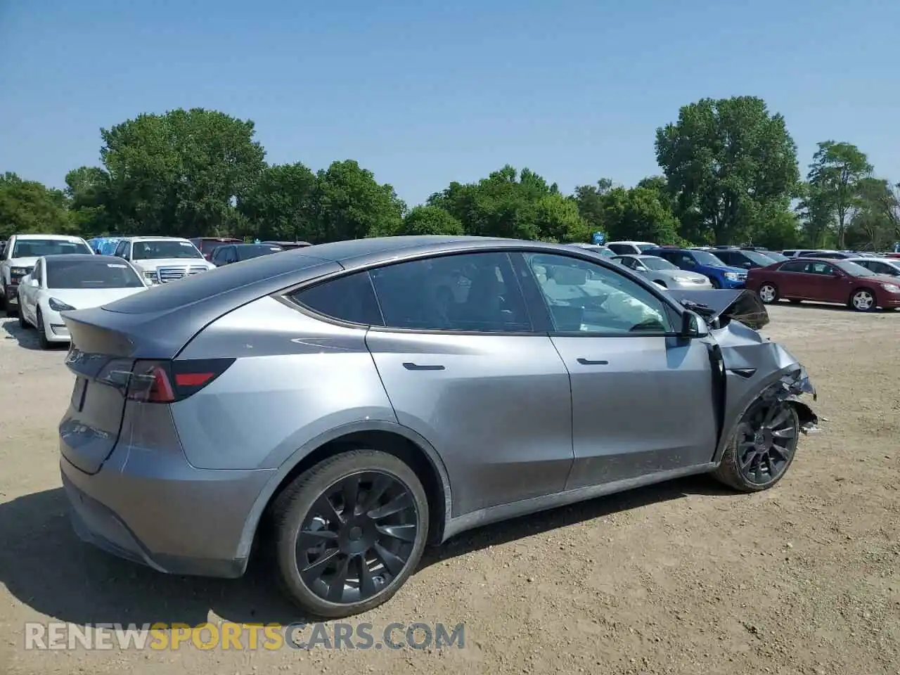 3 fotografías del automóvil dañado 7SAYGDEE7SF254659 TESLA MODEL Y 2025