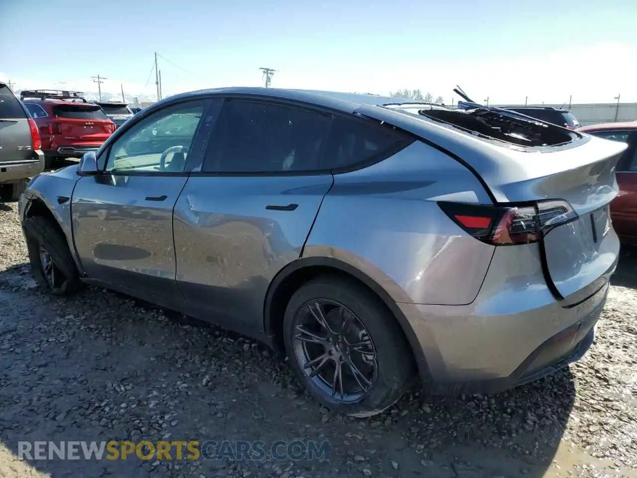 2 Photograph of a damaged car 7SAYGDEE7SF299391 TESLA MODEL Y 2025