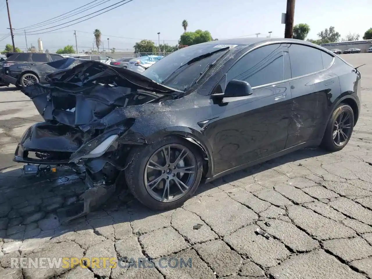 1 Photograph of a damaged car 7SAYGDEE7SF300216 TESLA MODEL Y 2025