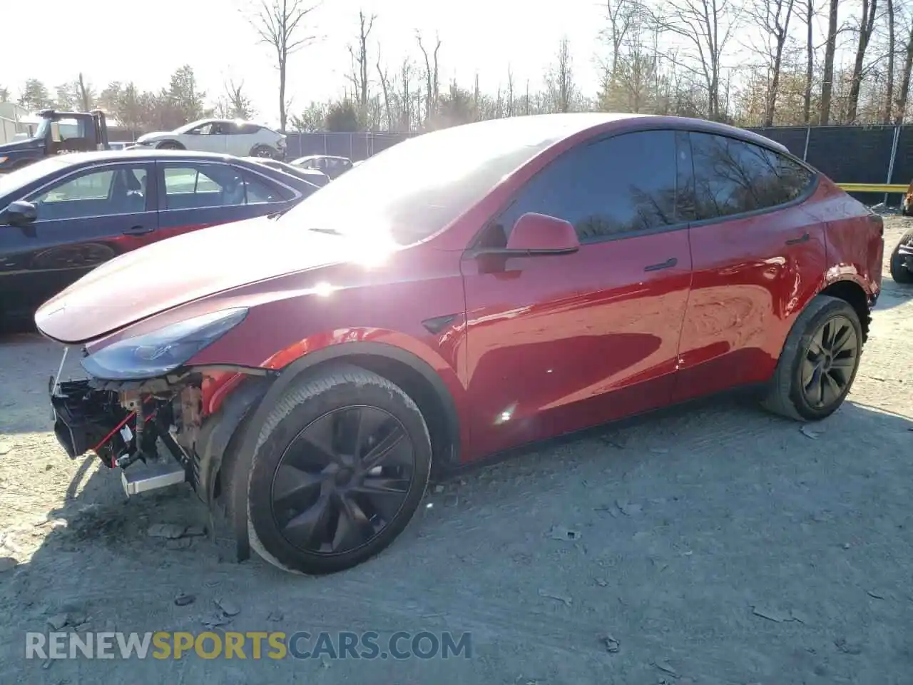 1 Photograph of a damaged car 7SAYGDEE9SA339208 TESLA MODEL Y 2025