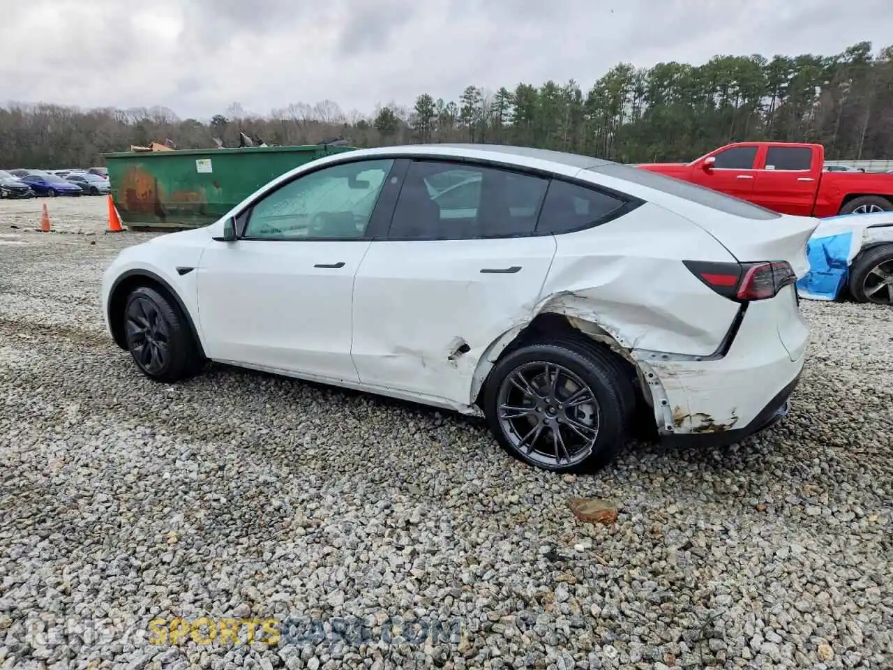 2 Photograph of a damaged car 7SAYGDEE9SA346692 TESLA MODEL Y 2025