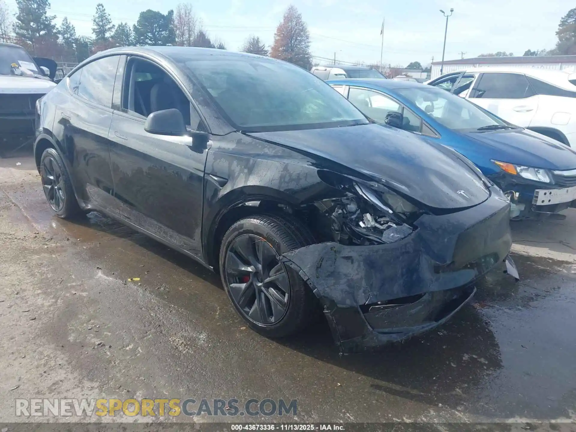1 Photograph of a damaged car 7SAYGDEE9SA355439 TESLA MODEL Y 2025