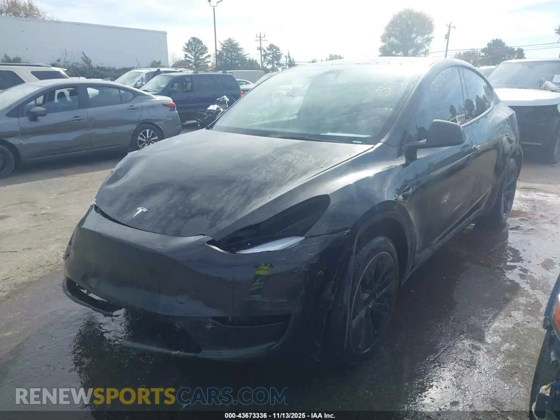 2 Photograph of a damaged car 7SAYGDEE9SA355439 TESLA MODEL Y 2025