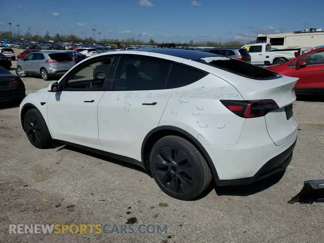 2 Photograph of a damaged car 7SAYGDEE9SF224403 TESLA MODEL Y 2025