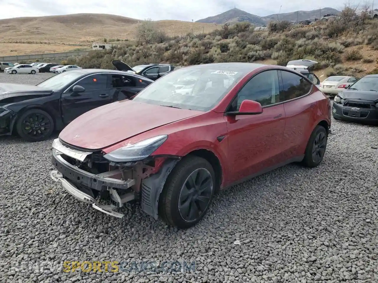 1 Photograph of a damaged car 7SAYGDEEXSF238598 TESLA MODEL Y 2025
