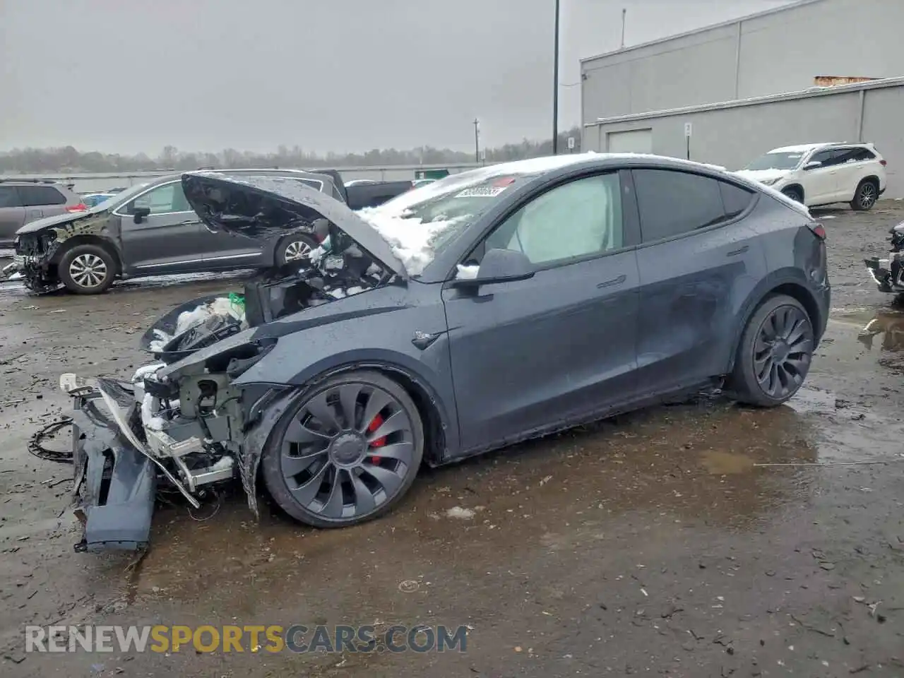 1 Photograph of a damaged car 7SAYGDEF2SA378148 TESLA MODEL Y 2025