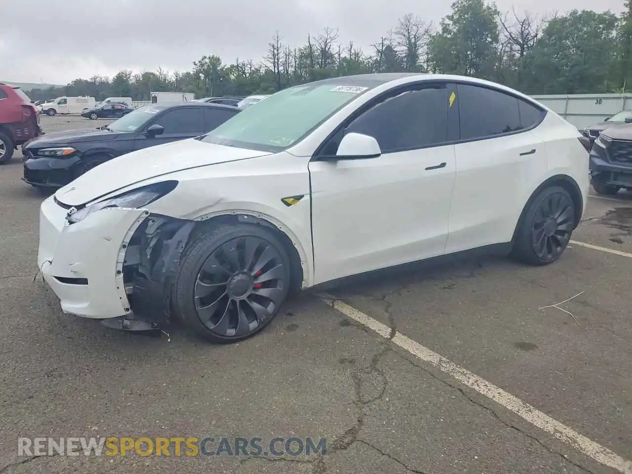 1 Фотография поврежденного автомобиля 7SAYGDEF2SF312721 TESLA MODEL Y 2025