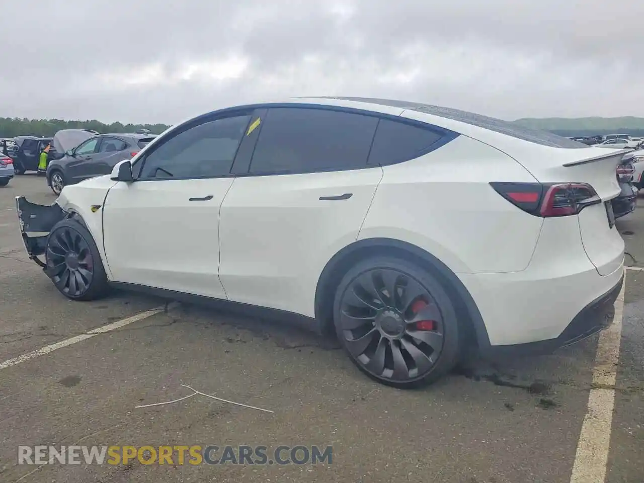2 Фотография поврежденного автомобиля 7SAYGDEF2SF312721 TESLA MODEL Y 2025