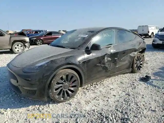 1 Photograph of a damaged car 7SAYGDEF3SA336863 TESLA MODEL Y 2025