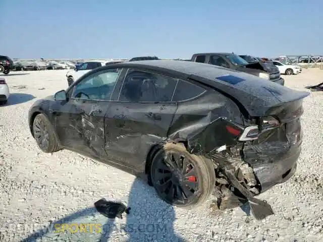 2 Photograph of a damaged car 7SAYGDEF3SA336863 TESLA MODEL Y 2025