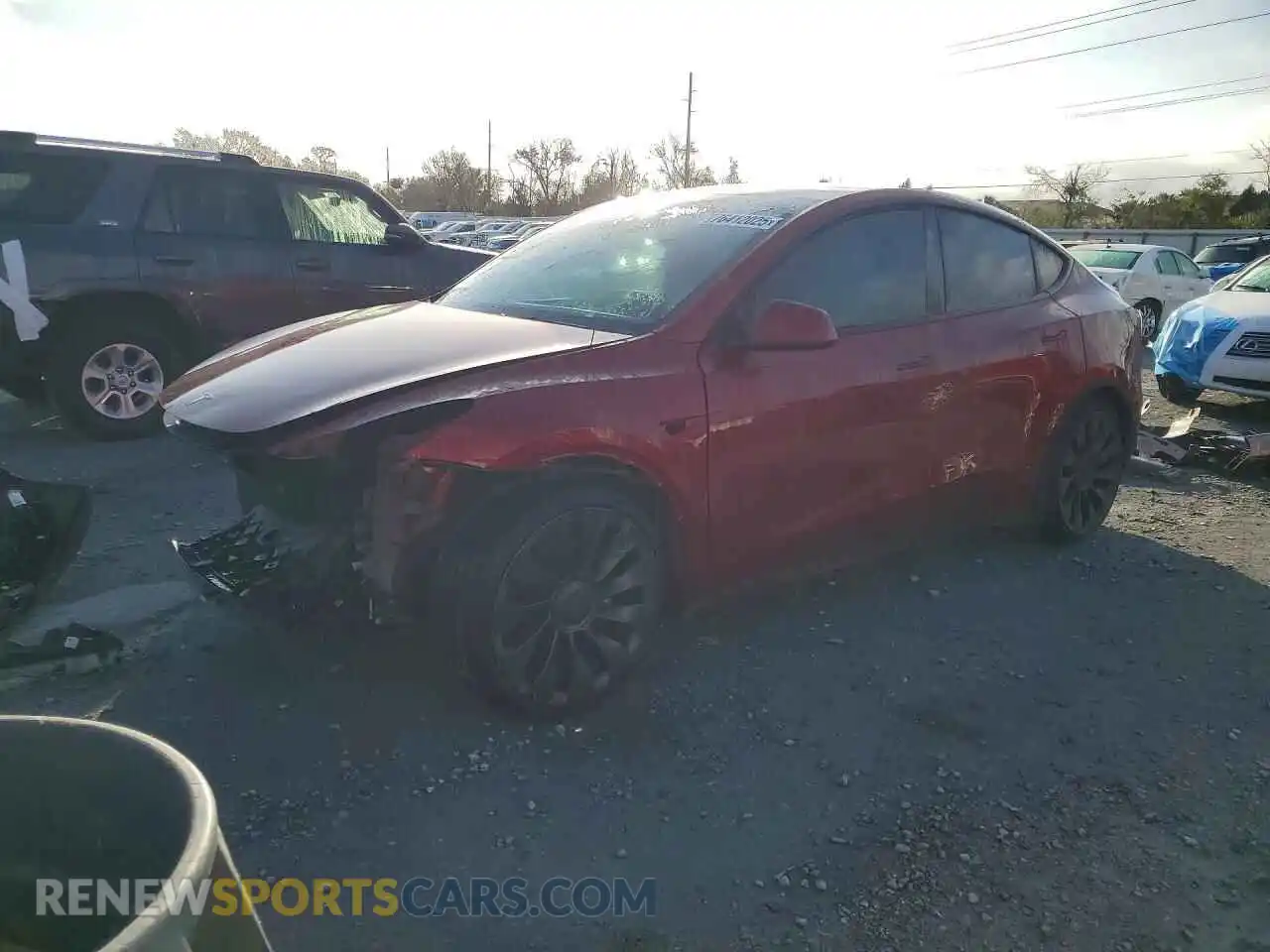 1 Photograph of a damaged car 7SAYGDEF3SA338726 TESLA MODEL Y 2025