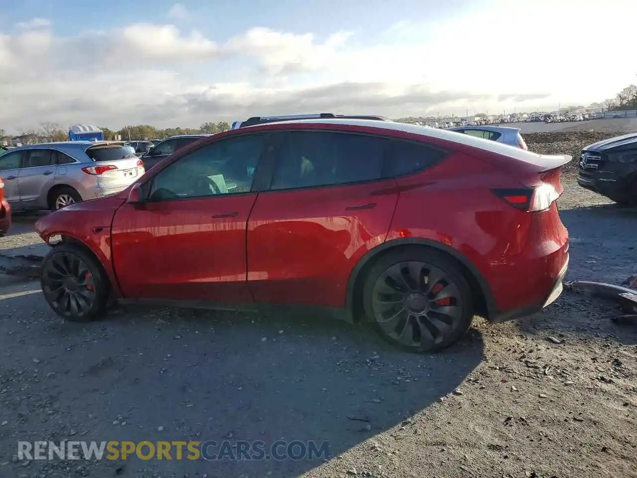 2 Photograph of a damaged car 7SAYGDEF3SA338726 TESLA MODEL Y 2025