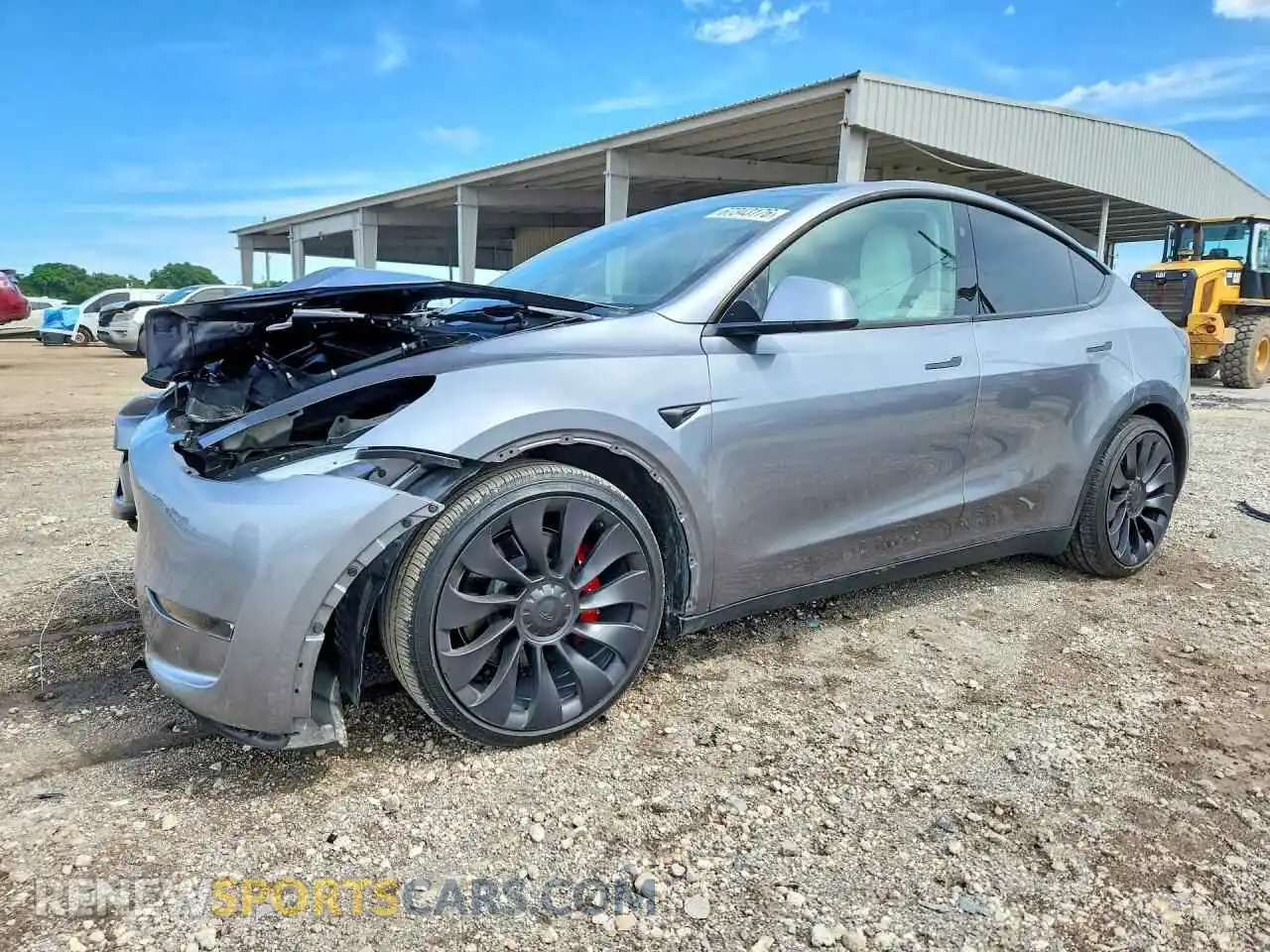 1 Фотография поврежденного автомобиля 7SAYGDEF3SA371516 TESLA MODEL Y 2025
