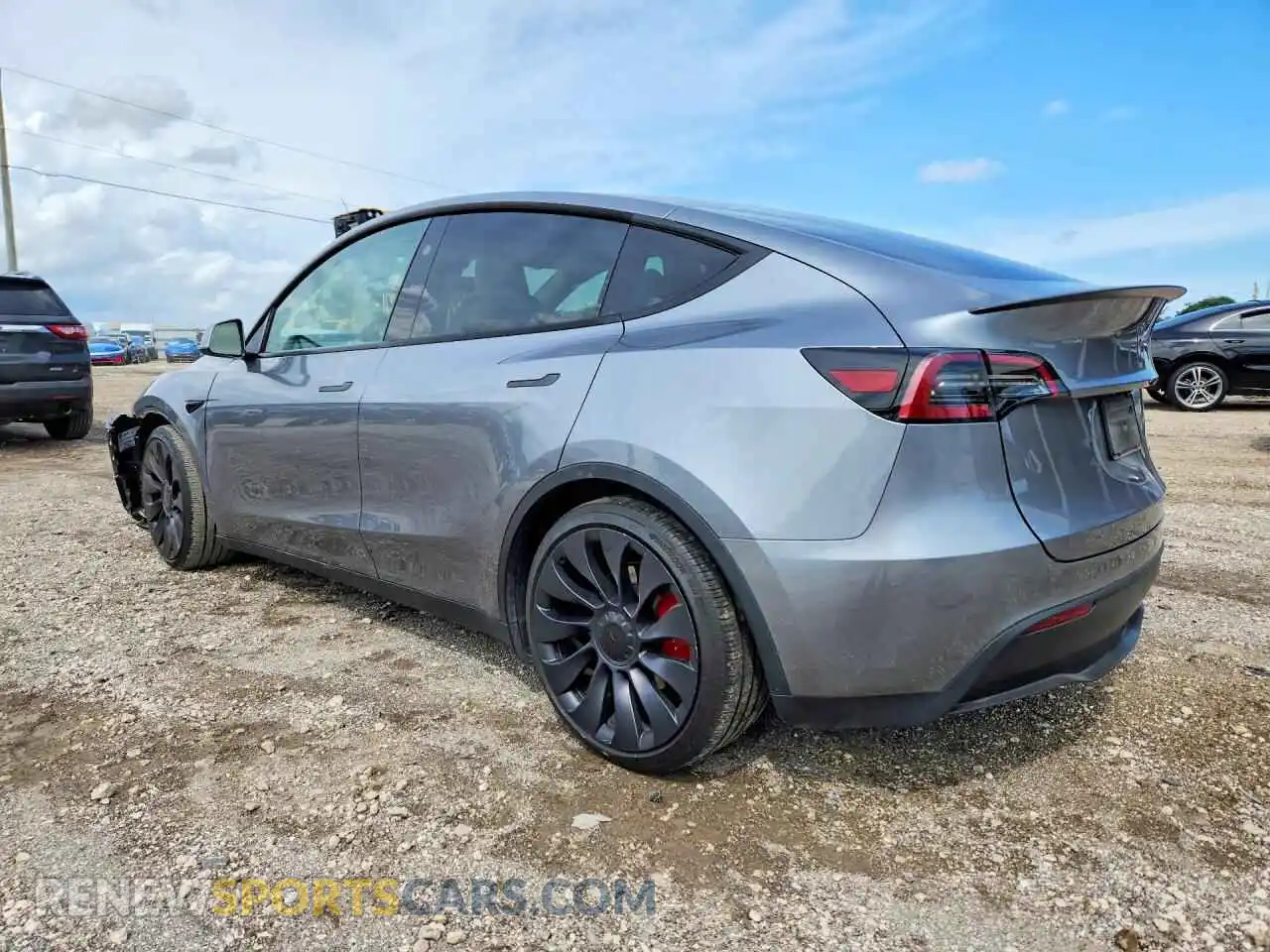 2 Фотография поврежденного автомобиля 7SAYGDEF3SA371516 TESLA MODEL Y 2025