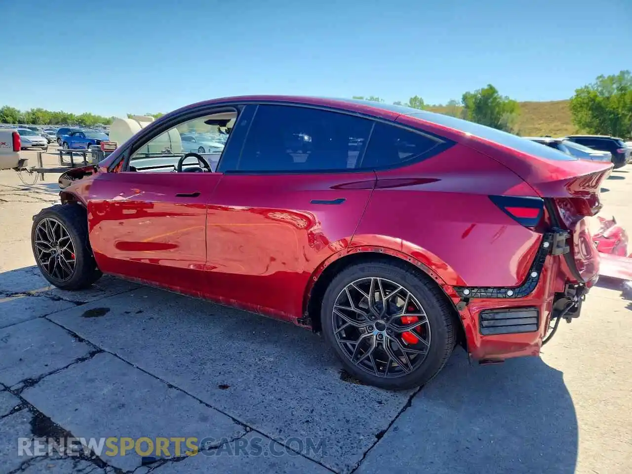 2 Фотография поврежденного автомобиля 7SAYGDEF3SF258006 TESLA MODEL Y 2025