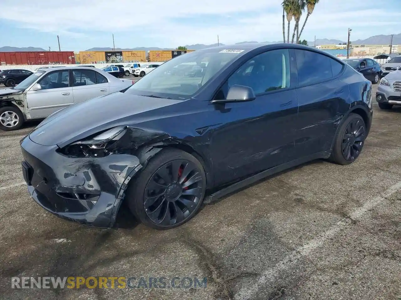 1 Photograph of a damaged car 7SAYGDEF7SF221539 TESLA MODEL Y 2025