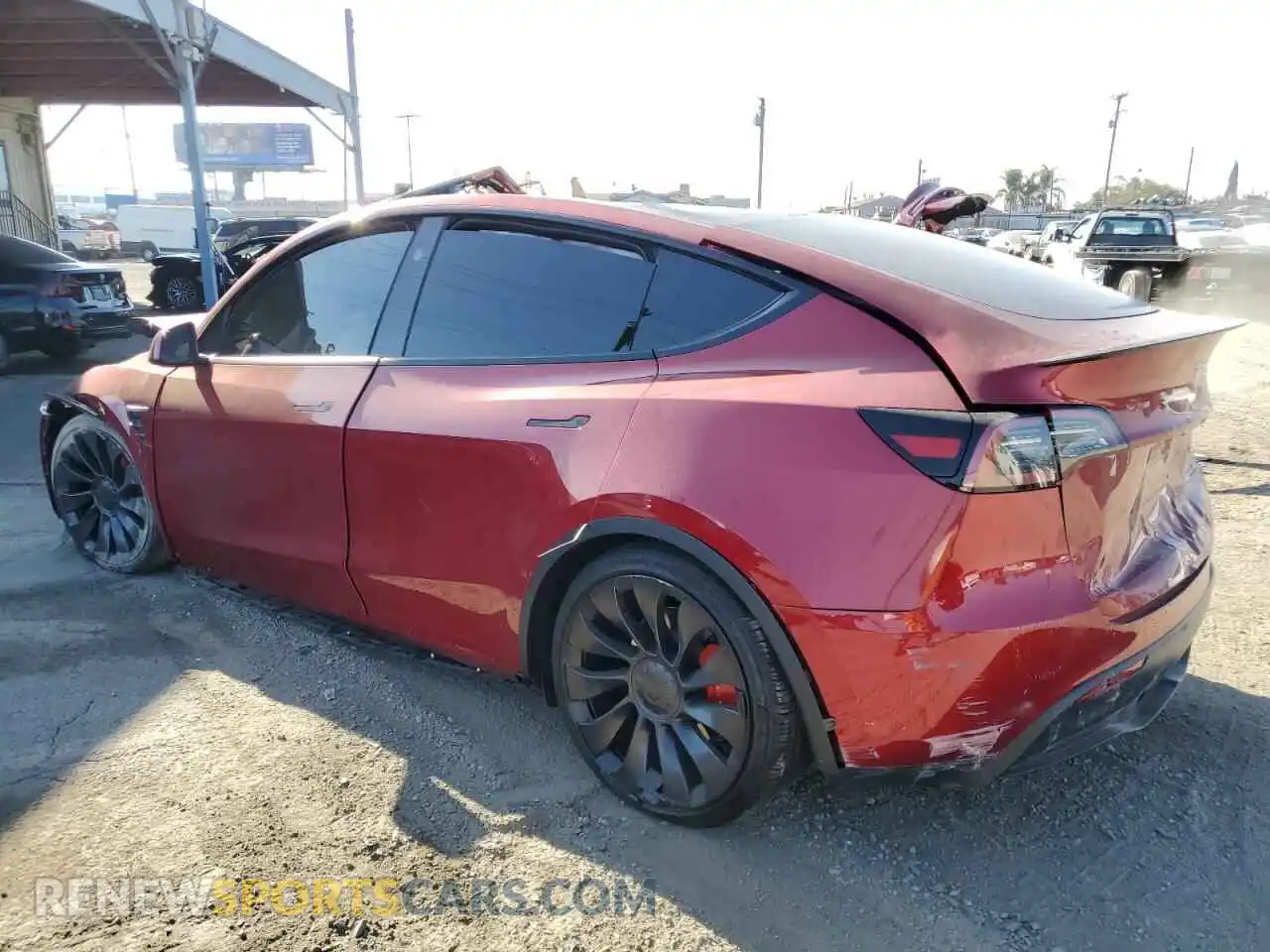 2 Photograph of a damaged car 7SAYGDEF8SF223817 TESLA MODEL Y 2025