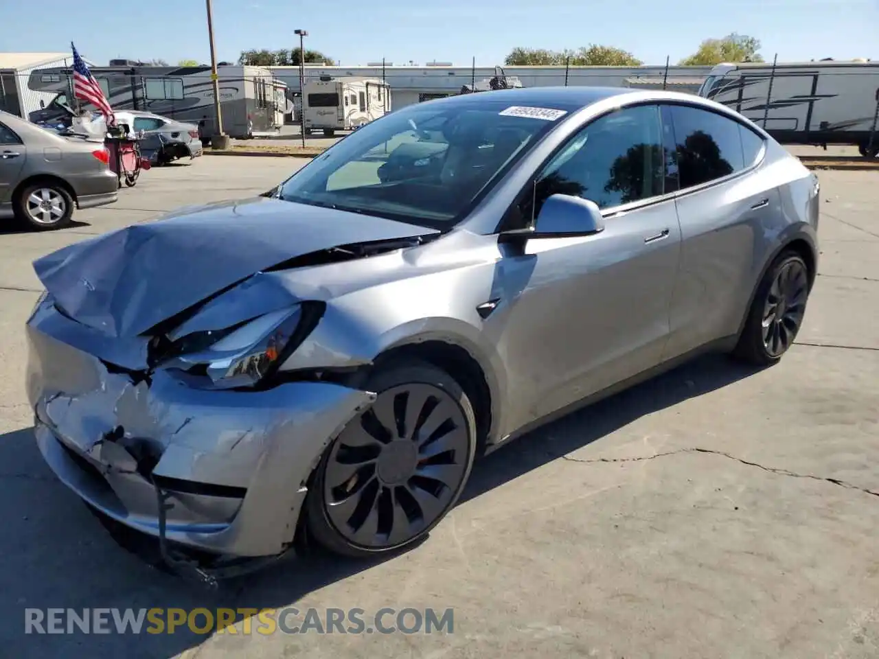 1 Photograph of a damaged car 7SAYGDEF8SF231951 TESLA MODEL Y 2025