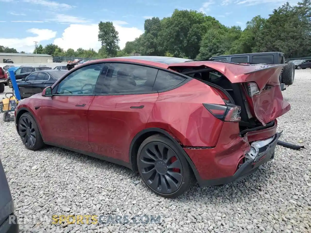 2 Photograph of a damaged car 7SAYGDEFXSA344359 TESLA MODEL Y 2025