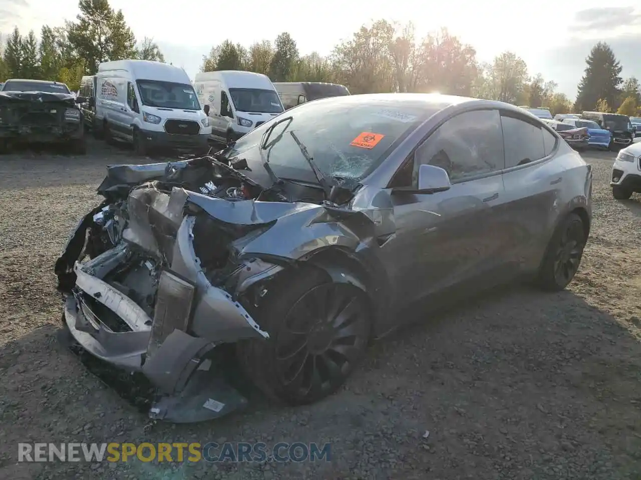 1 Photograph of a damaged car 7SAYGDEFXSF307038 TESLA MODEL Y 2025