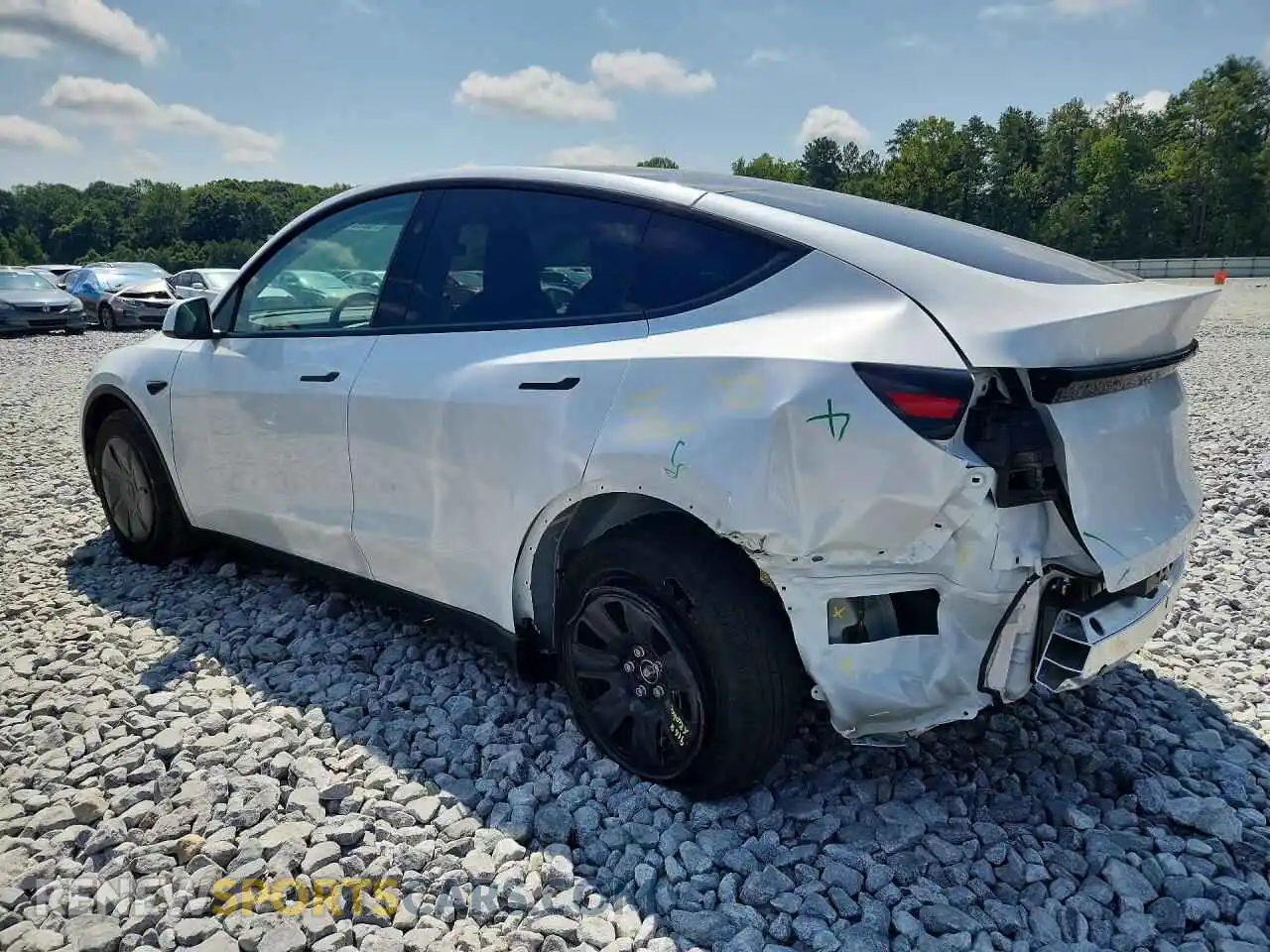 2 Photograph of a damaged car 7SAYGDED1TA594122 TESLA MODEL Y 2026