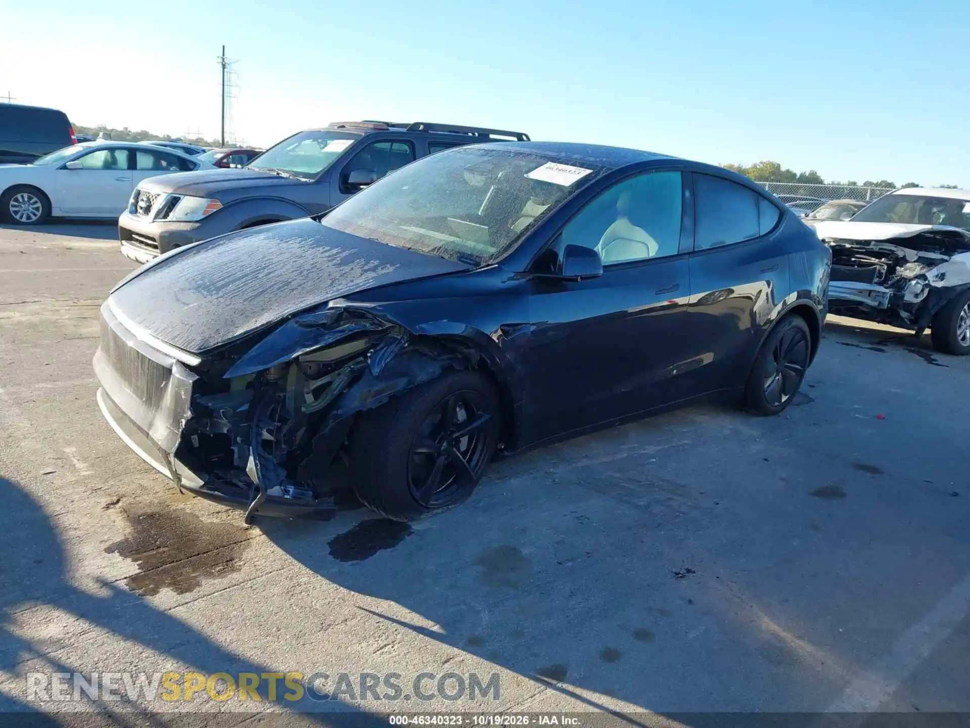 2 fotografías del automóvil dañado 7SAYGDED2TA742231 TESLA MODEL Y 2026