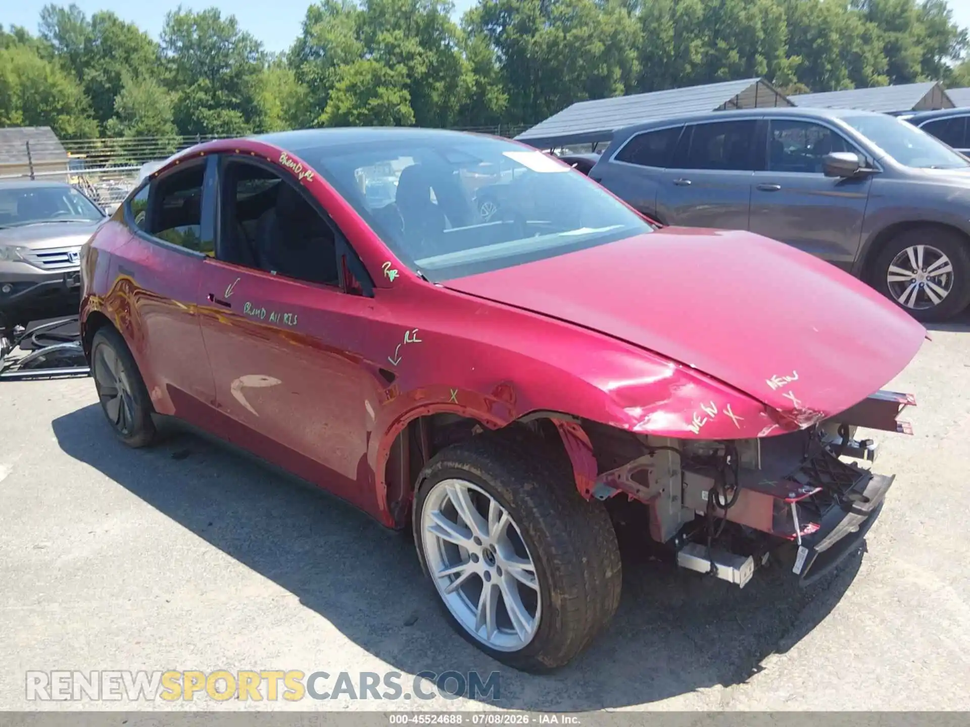 1 Photograph of a damaged car 7SAYGDED3TA676191 TESLA MODEL Y 2026