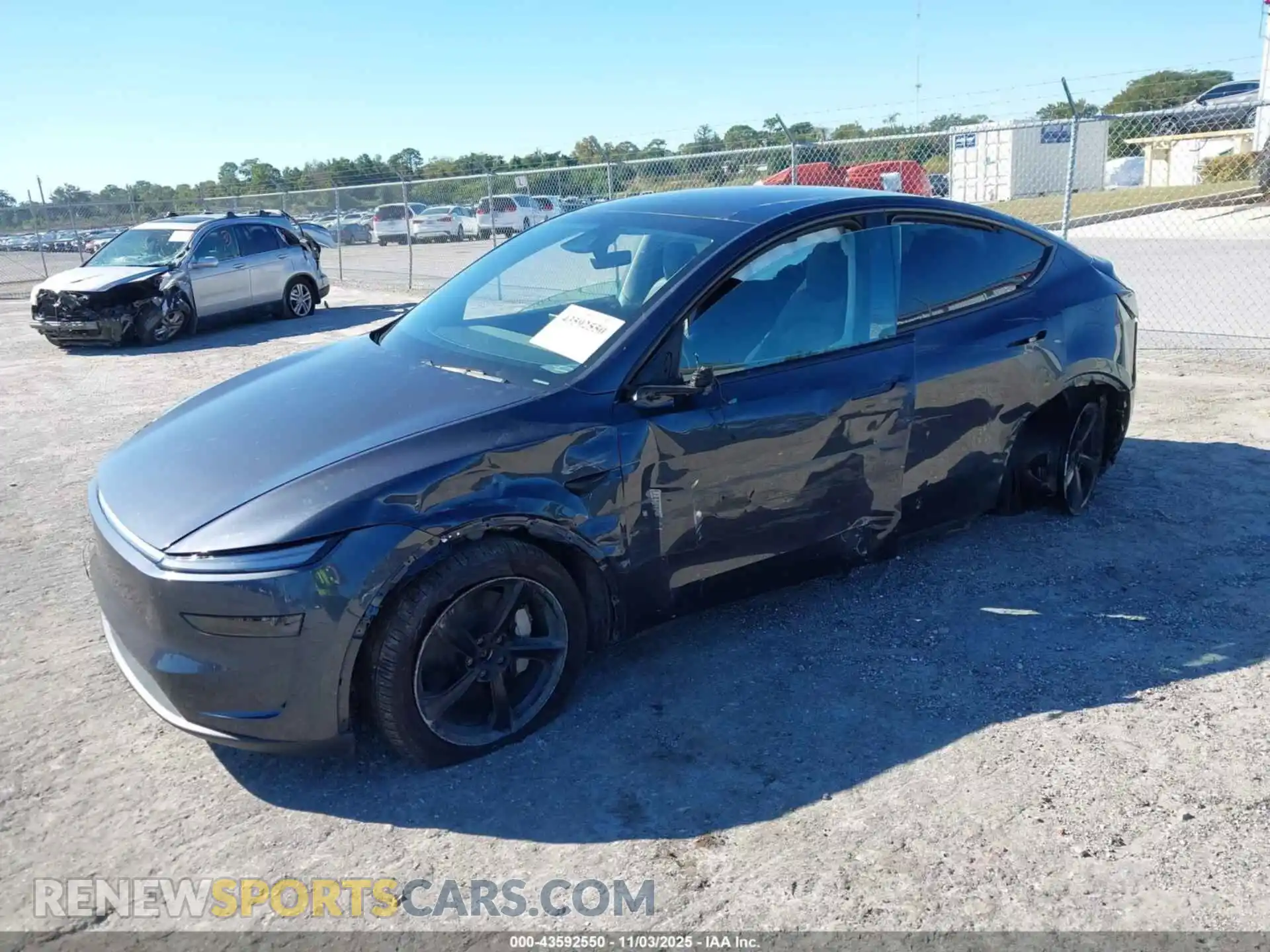2 Photograph of a damaged car 7SAYGDEE4TA387636 TESLA MODEL Y 2026