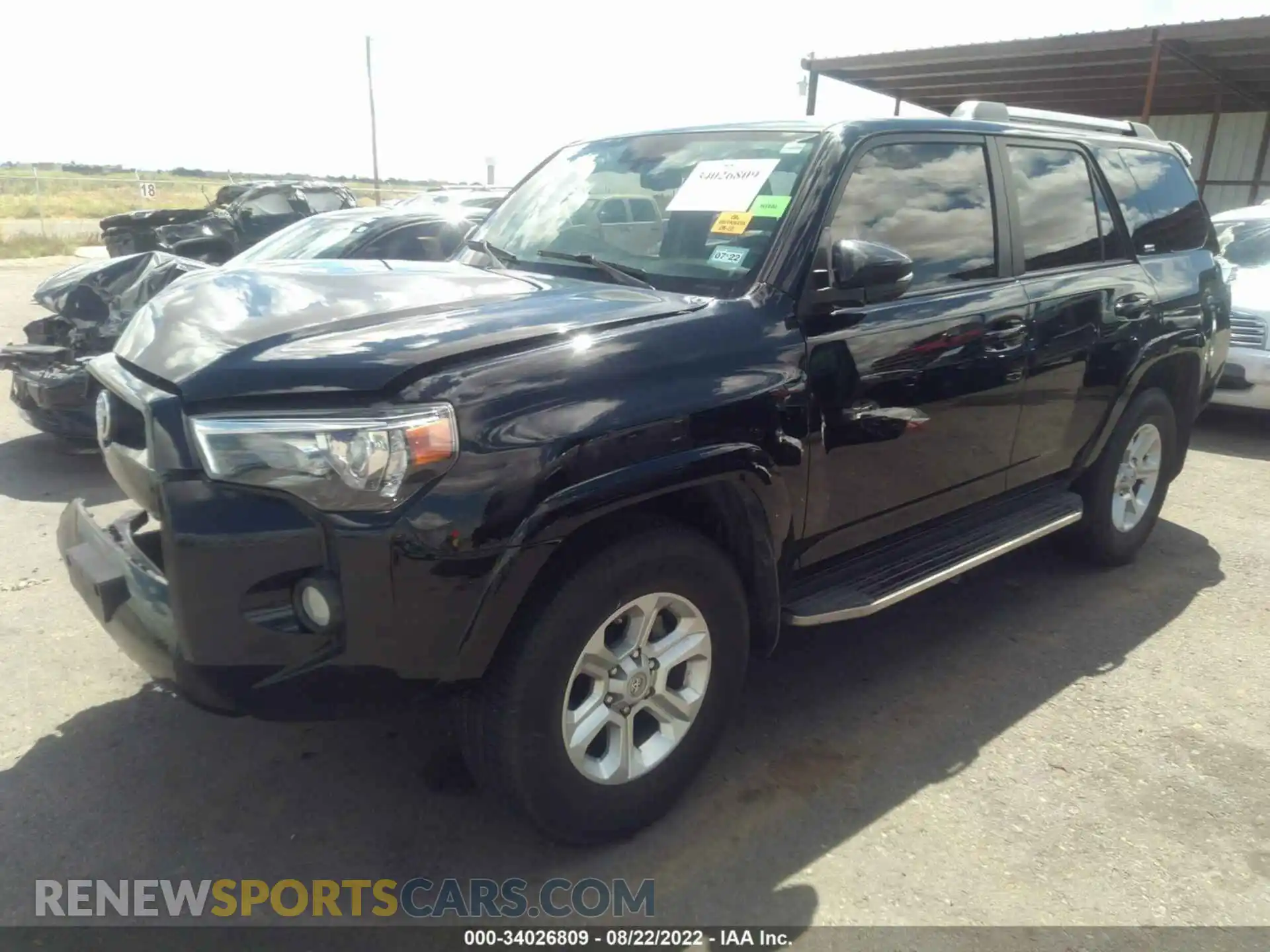 2 Photograph of a damaged car JTEBU5JR1K5631655 TOYOTA 4RUNNER 2019