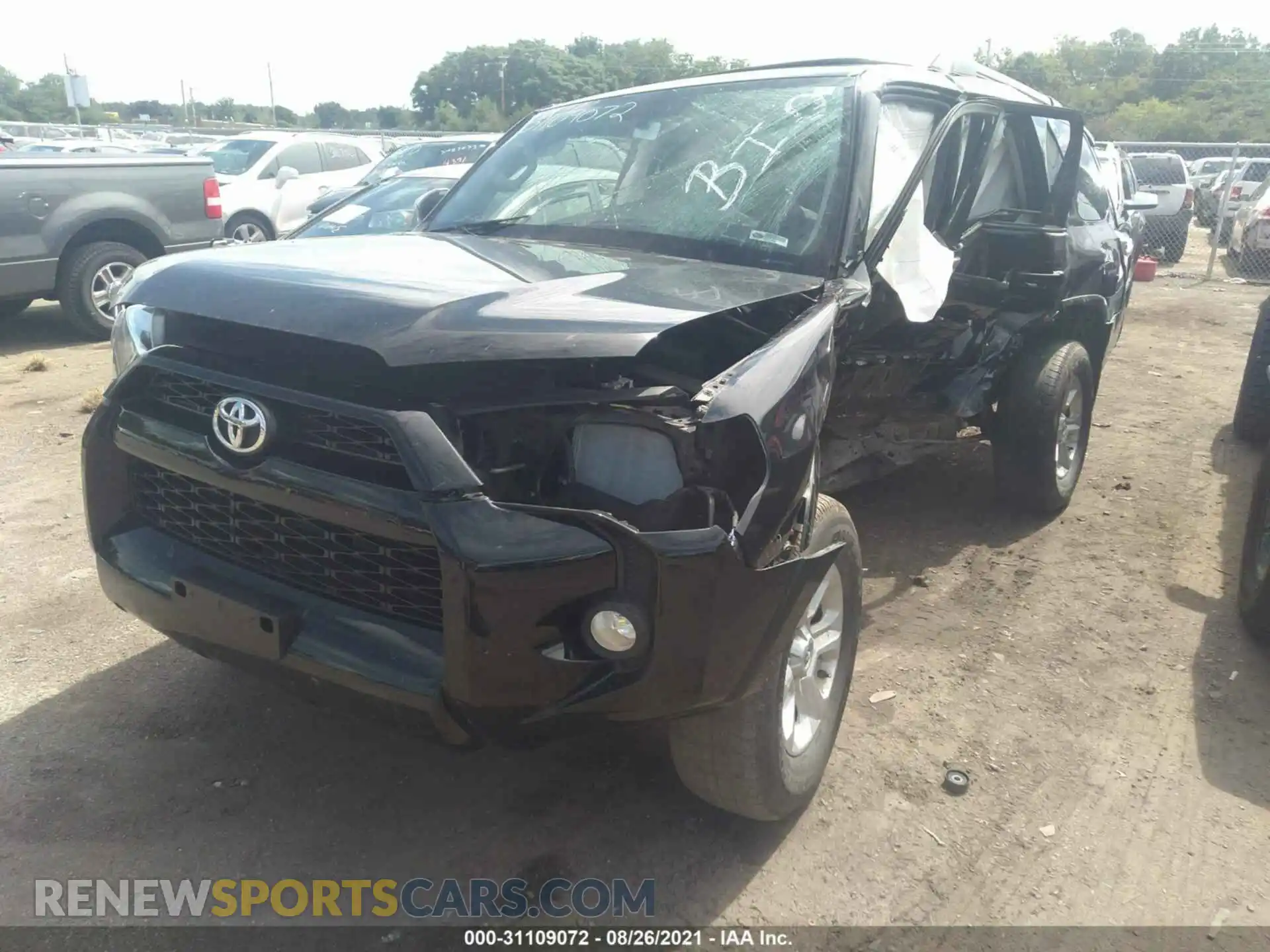 2 Photograph of a damaged car JTEBU5JR2K5697017 TOYOTA 4RUNNER 2019
