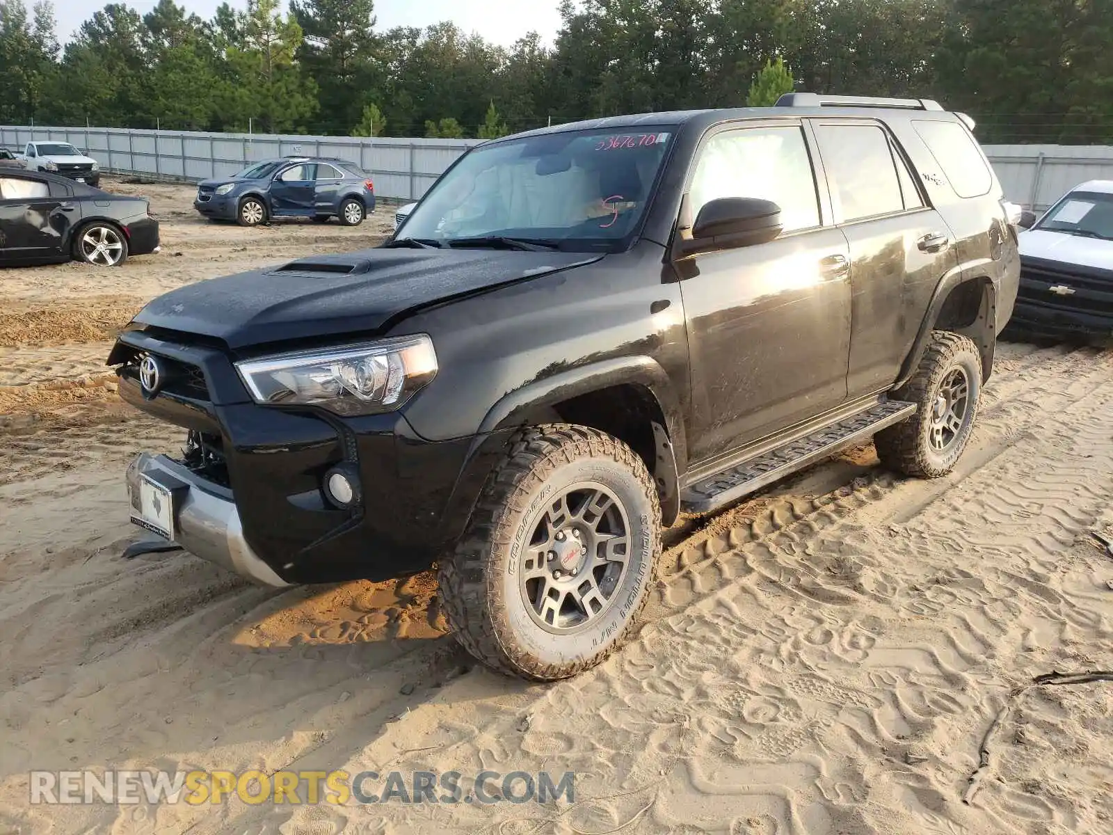 2 Photograph of a damaged car JTEBU5JR3K5651325 TOYOTA 4RUNNER 2019