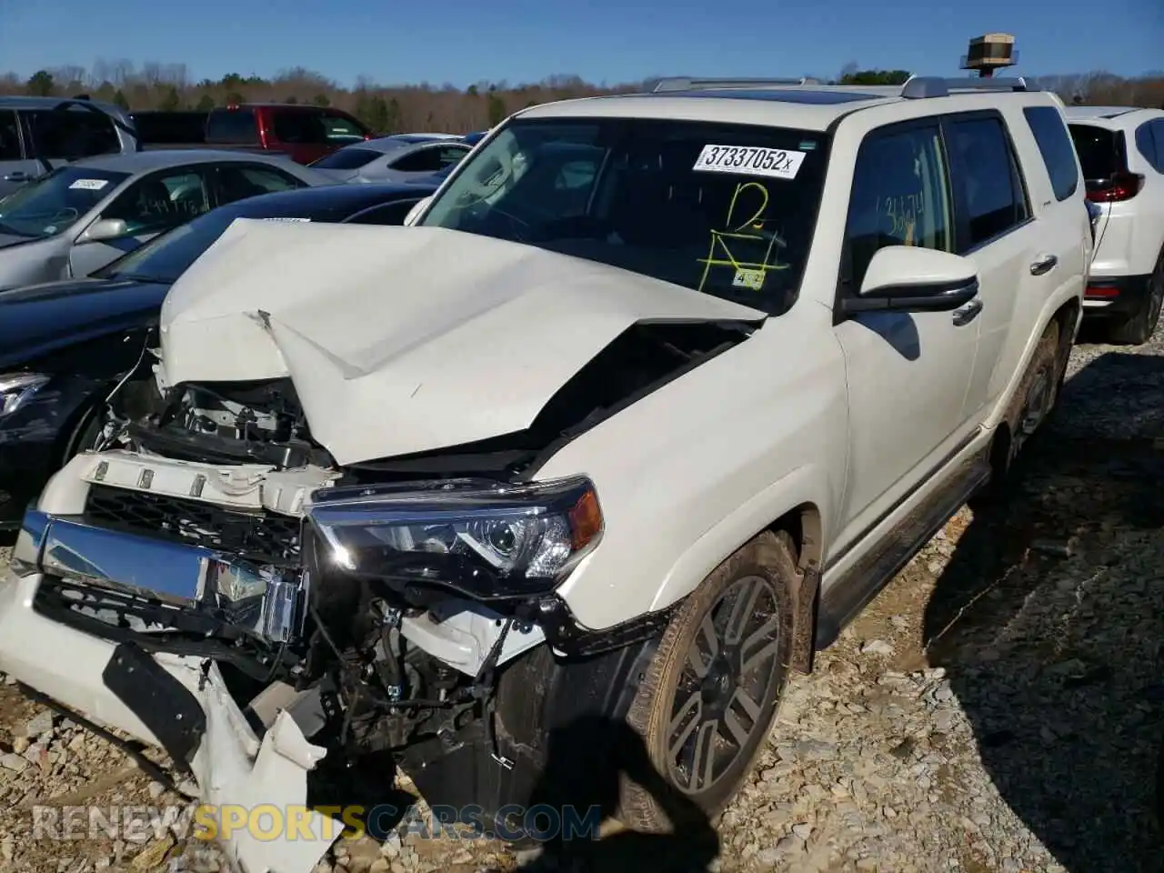 2 Photograph of a damaged car JTEBU5JR3K5674247 TOYOTA 4RUNNER 2019