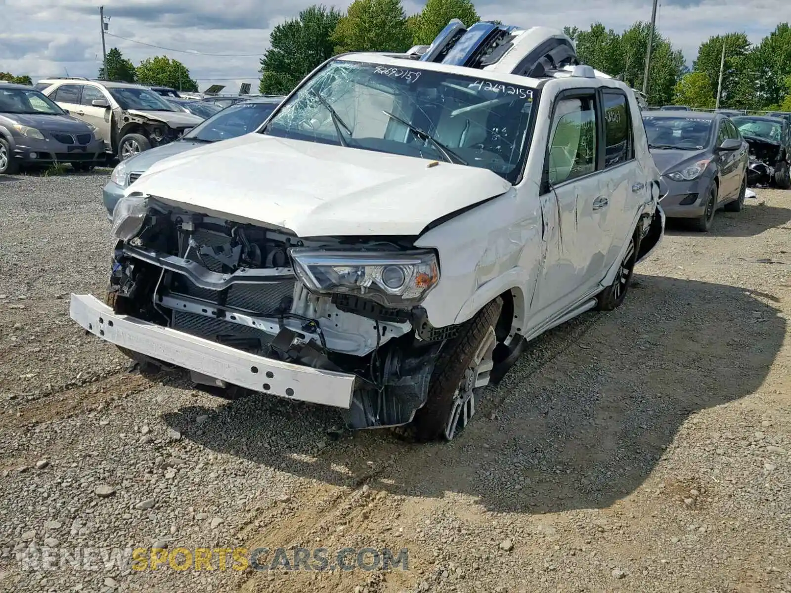 2 Photograph of a damaged car JTEBU5JR6K5664683 TOYOTA 4RUNNER 2019