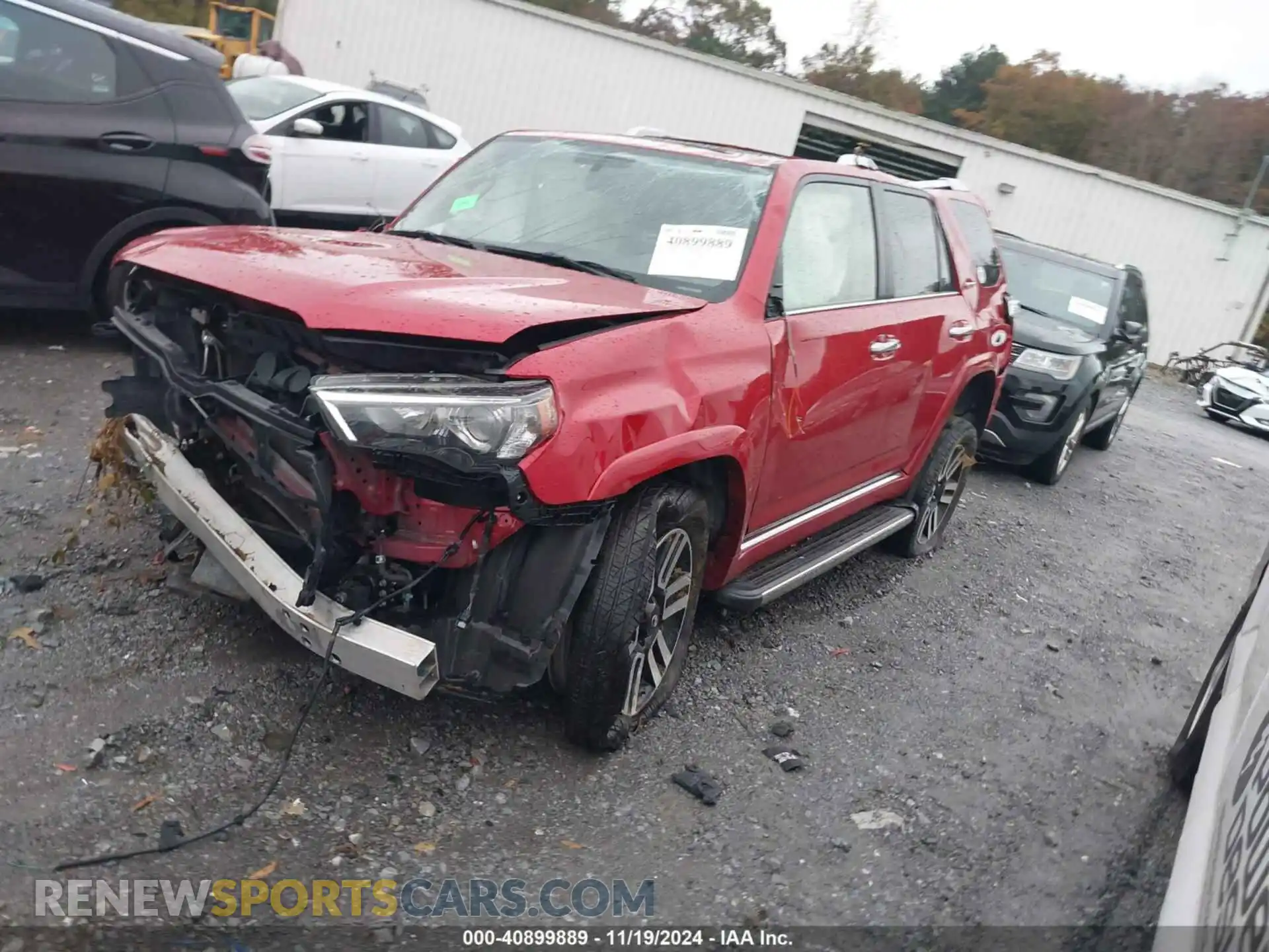 2 fotografías del automóvil dañado JTEBU5JRXK5653668 TOYOTA 4RUNNER 2019