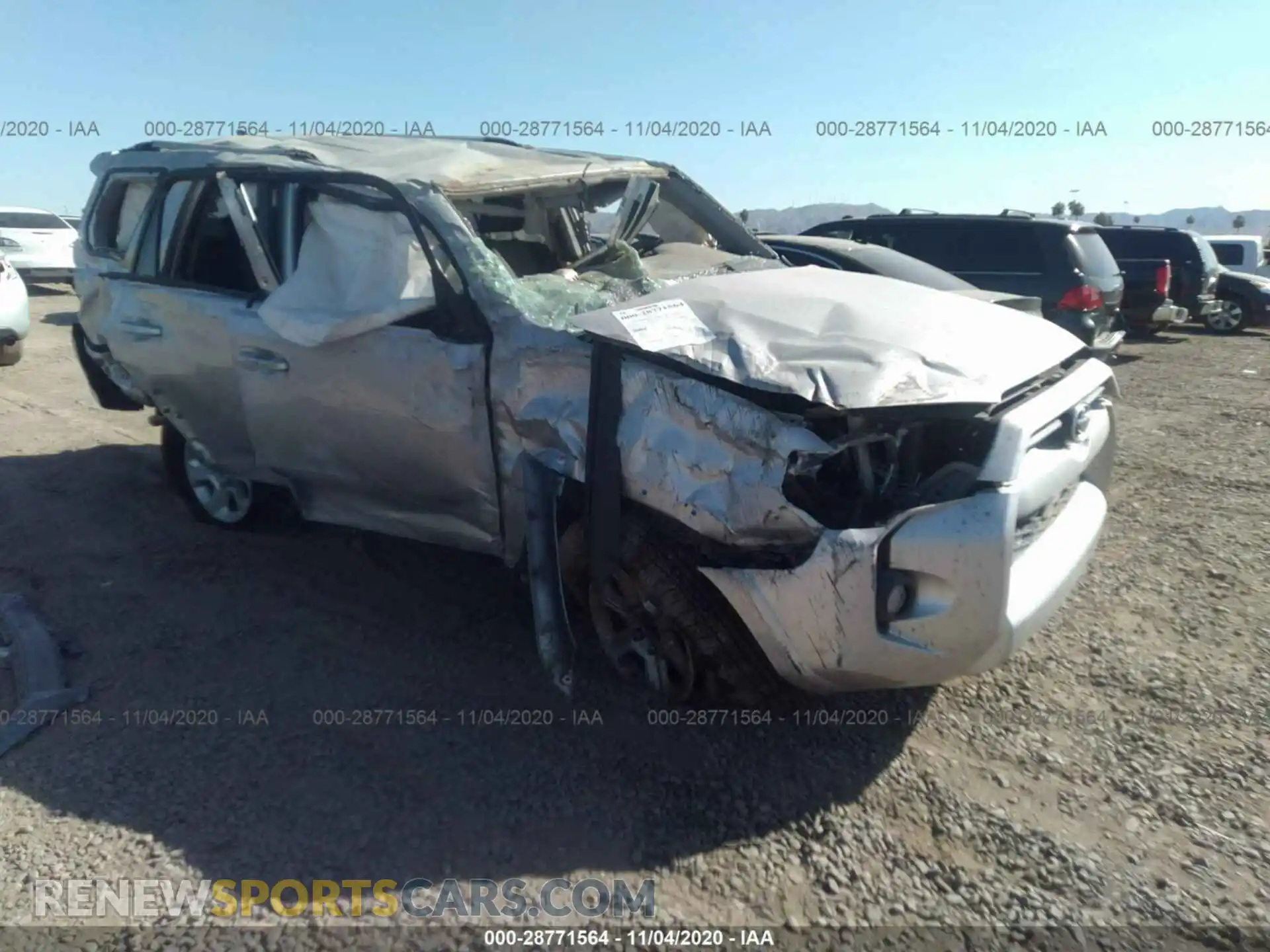 1 Photograph of a damaged car JTEBU5JR2L5789357 TOYOTA 4RUNNER 2020