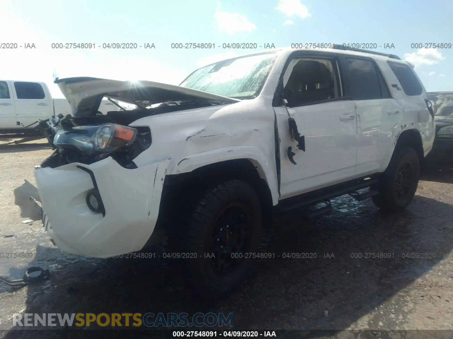 2 Фотография поврежденного автомобиля JTEBU5JR5L5747362 TOYOTA 4RUNNER 2020