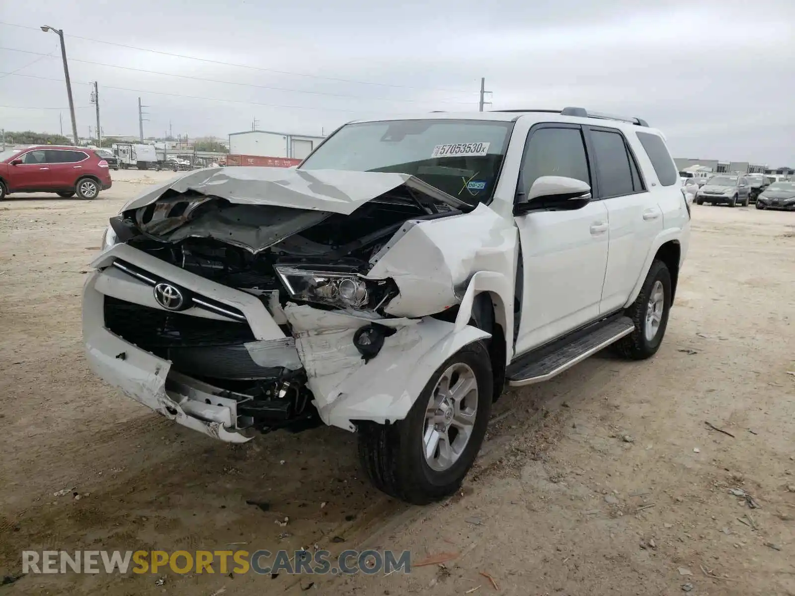 2 Photograph of a damaged car JTEBU5JR6L5822862 TOYOTA 4RUNNER 2020