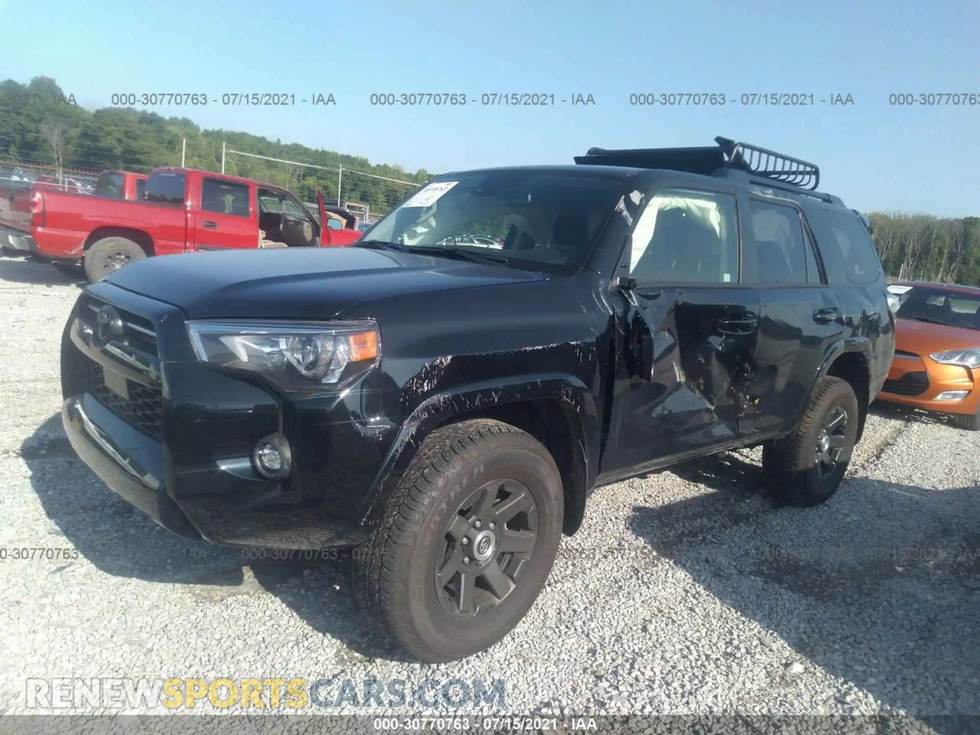2 Photograph of a damaged car JTEBU5JR0M5887546 TOYOTA 4RUNNER 2021