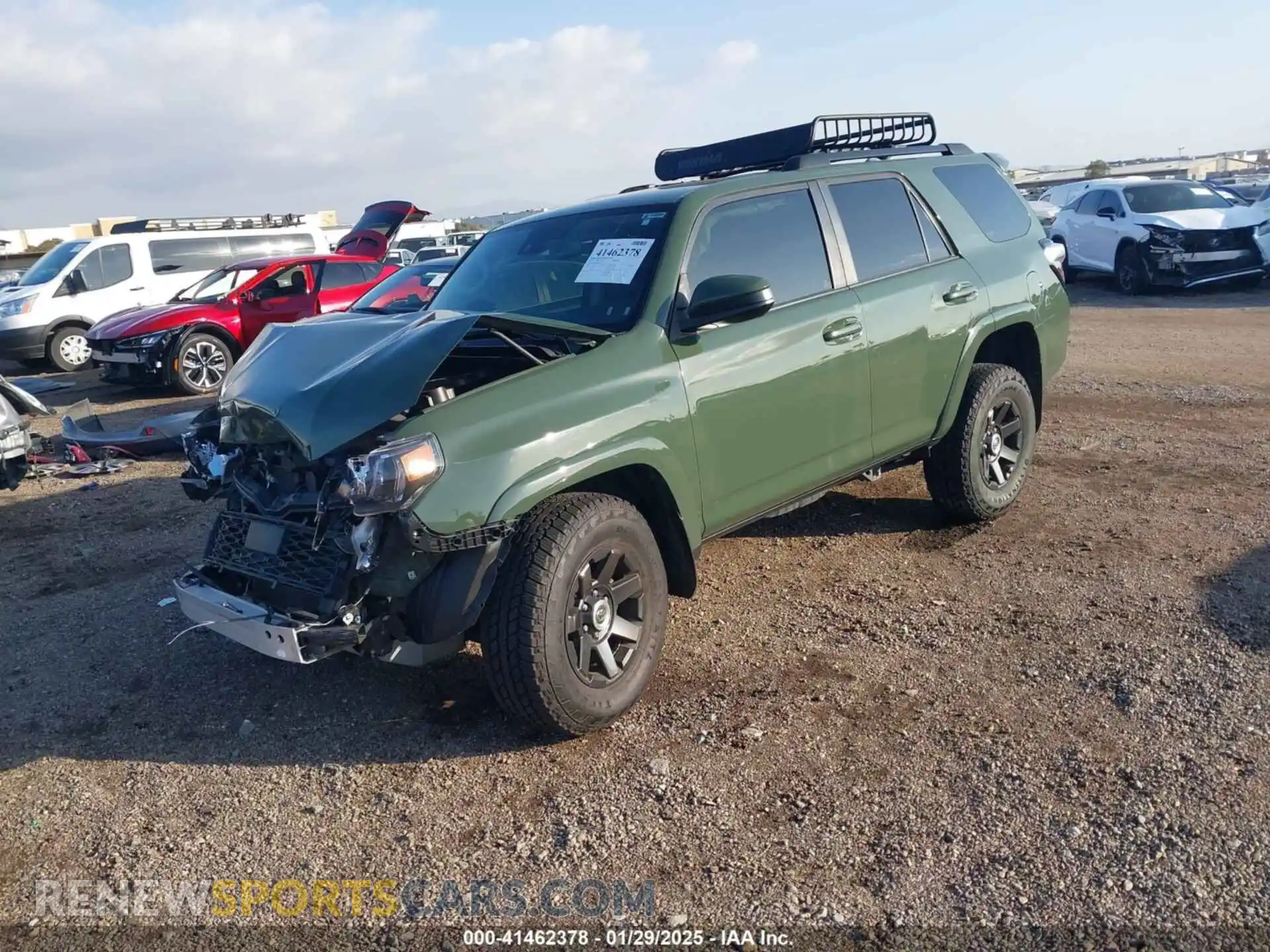 2 Photograph of a damaged car JTEBU5JR0M5960365 TOYOTA 4RUNNER 2021