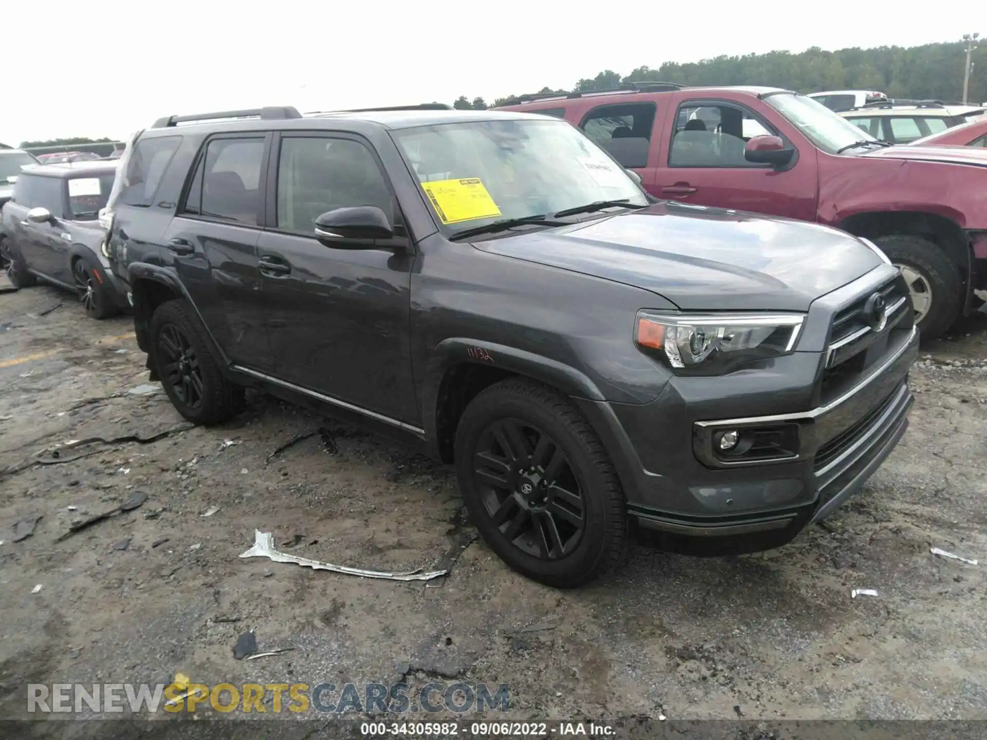 1 Фотография поврежденного автомобиля JTECU5JR8M5239036 TOYOTA 4RUNNER 2021